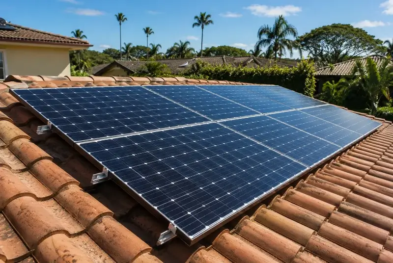 Installation de panneaux solaires au Tallud